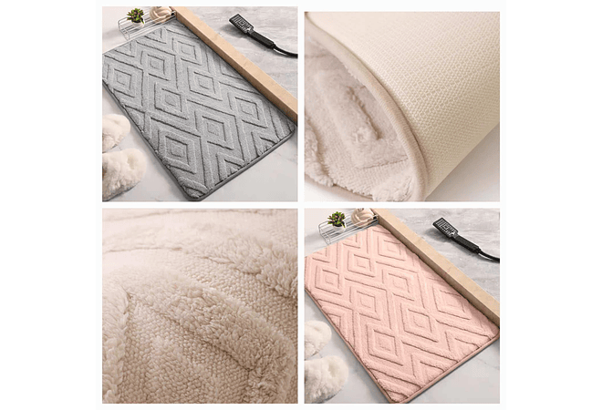 TAPETE SUAVE ESTILO ROMBOS 60 X 39CM  MOD# T-30111