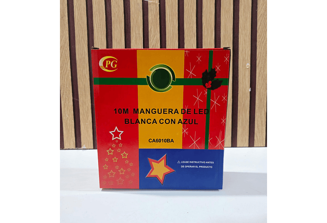 10 MTS MANGUERA NAVIDEÑA LUZ BLANCA CON AZUL MOD# CA601BA✨❄️