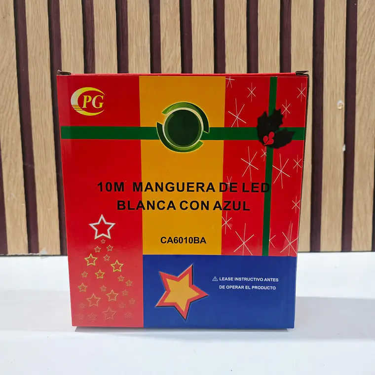 10 MTS MANGUERA NAVIDEÑA LUZ BLANCA CON AZUL MOD# CA601BA✨❄️ 2