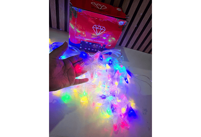7 MTS CASCADA DISEÑO ESTRELLA/COLORES MOD# 352-036💫⭐