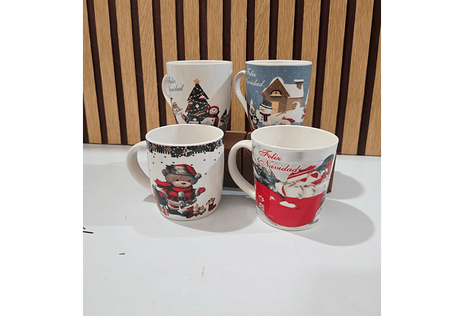 TAZAS NAVIDEÑAS DE 350ML MOD# 24D6724521 -4503☕✨