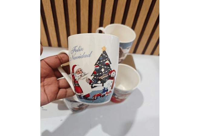 TAZAS NAVIDEÑAS DE 350ML MOD# 24D6724521 -4503☕✨