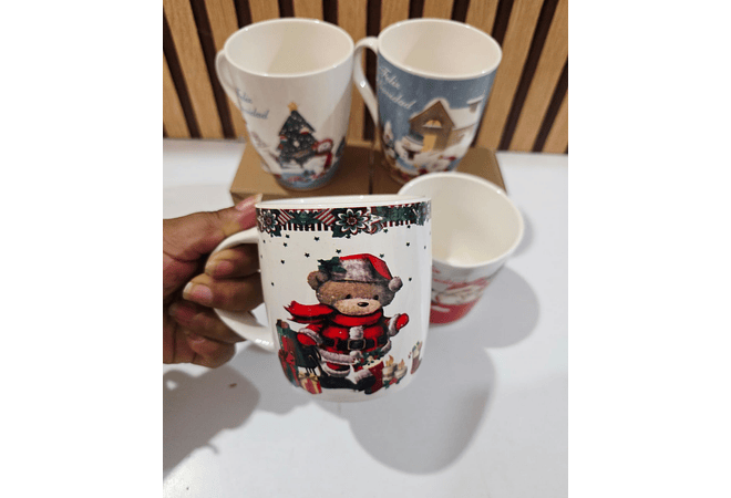 TAZAS NAVIDEÑAS DE 350ML MOD# 24D6724521 -4503☕✨