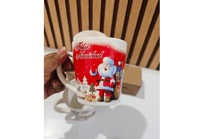 TAZAS NAVIDEÑAS DE 350ML MOD# 24D6724521 -4503☕✨