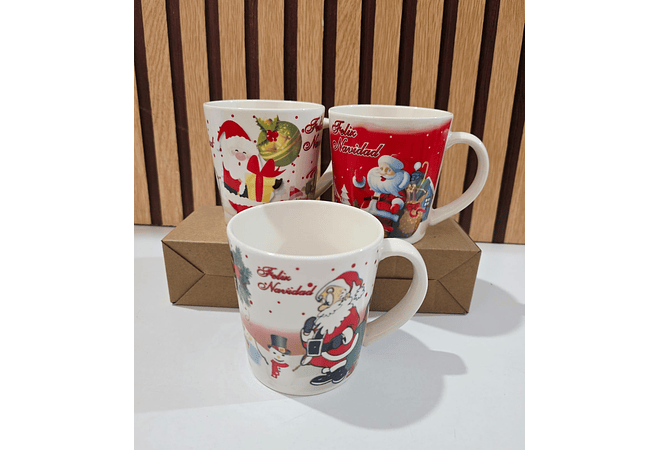 TAZAS NAVIDEÑAS DE 350ML MOD# 24D6724521 -4503☕✨