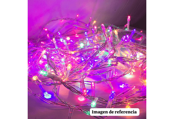 10 MTS SERIE NAVIDEÑA LUZ DE COLORES Y BLANCA (100 LUCES) MOD# L100C-10M O L100C-10M❄️🎄