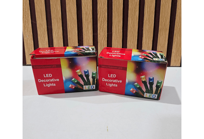 10 MTS SERIE NAVIDEÑA LUZ DE COLORES Y BLANCA (100 LUCES) MOD# L100C-10M O L100C-10M❄️🎄