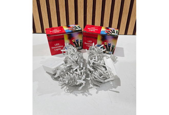 10 MTS SERIE NAVIDEÑA LUZ DE COLORES Y BLANCA (100 LUCES) MOD# L100C-10M O L100C-10M❄️🎄
