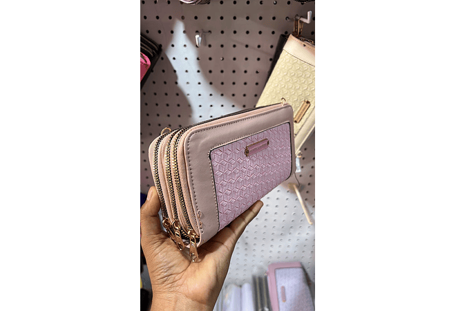 CARTERA/MARICONERA 3 CIERRES PARA DAMA MOD# WGT5-1