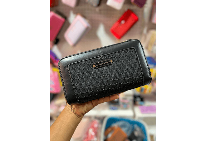 CARTERA/MARICONERA 3 CIERRES PARA DAMA MOD# WGT5-1