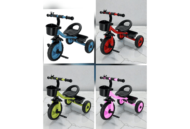 TRICICLO PARA NIÑOS ECONOMICO CON CAMPANITA MOD# GTS557