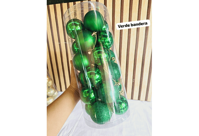 BOTE CON 24 ESFERAS NAVIDEÑAS MOD# SD44-539D