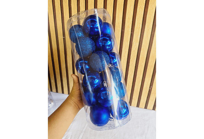 BOTE CON 24 ESFERAS NAVIDEÑAS MOD# SD44-539D