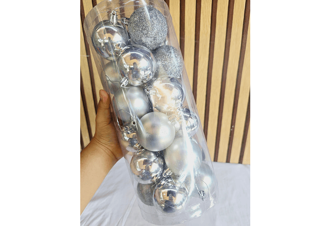BOTE CON 24 ESFERAS NAVIDEÑAS MOD# SD44-539D