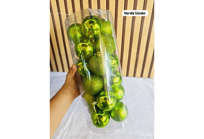 BOTE CON 24 ESFERAS NAVIDEÑAS MOD# SD44-539D