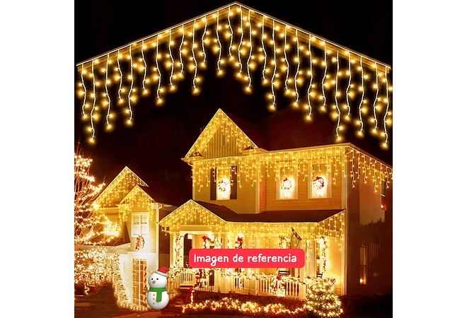 8 MTS CASCADA NAVIDEÑA LUZ CÁLIDA (400 LUCES) MOD# TS-6605CAL