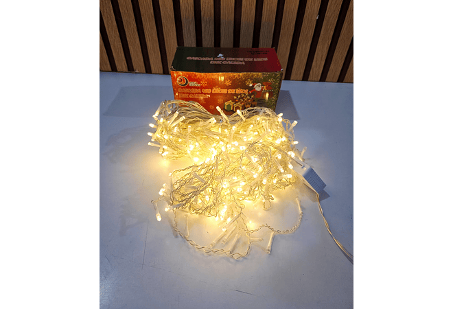 8 MTS CASCADA NAVIDEÑA LUZ CÁLIDA (400 LUCES) MOD# TS-6605CAL