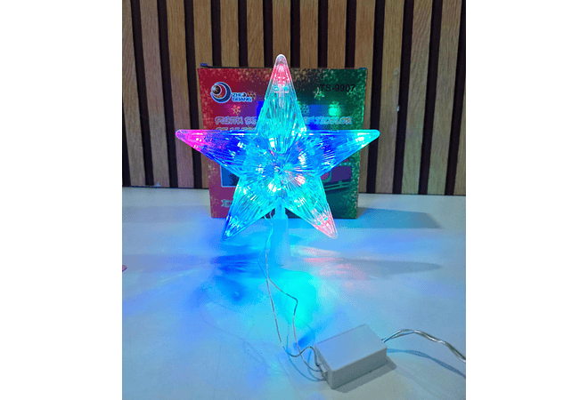 ESTRELLA PARA DECORAR LUZ DE COLORES MOD# TS-9907💫