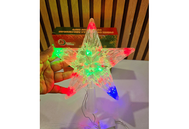 ESTRELLA PARA DECORAR LUZ DE COLORES MOD# TS-9907💫