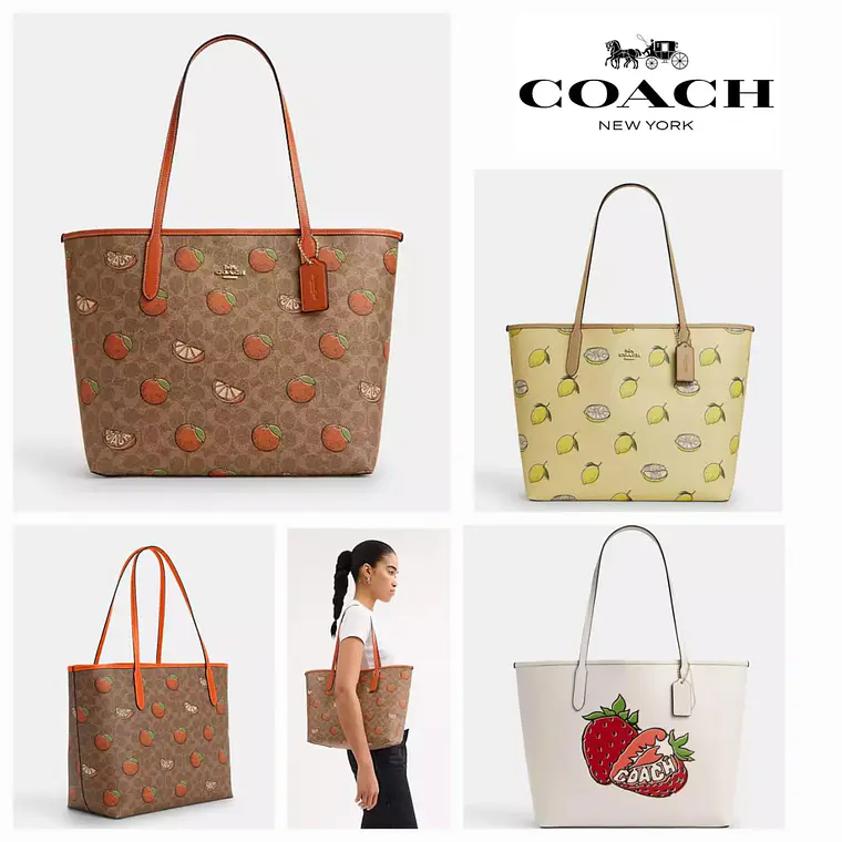 BOLSO GRANDE IMITACIÓN COACH VARIOS DISEÑOS MOD# 408 1