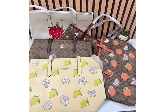 BOLSO GRANDE IMITACIÓN COACH VARIOS DISEÑOS MOD# 408