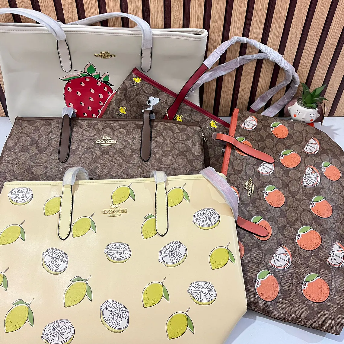 BOLSO GRANDE IMITACIÓN COACH VARIOS DISEÑOS MOD# 408 4