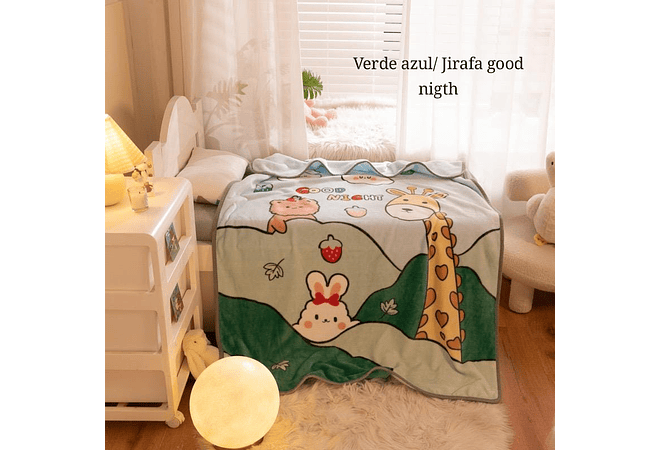 FRAZADAS KAWAII INFANTIL VARIOS DISEÑOS MOD# 380