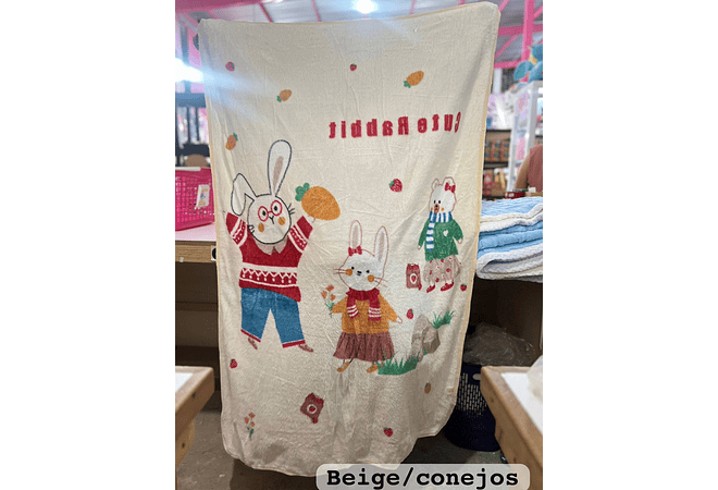 FRAZADAS KAWAII INFANTIL VARIOS DISEÑOS MOD# 380
