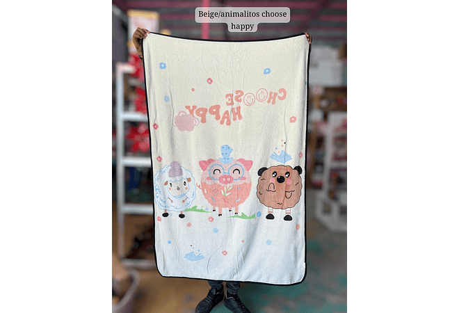 FRAZADAS KAWAII INFANTIL VARIOS DISEÑOS MOD# 380