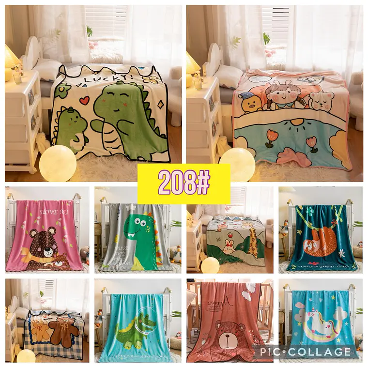 FRAZADAS KAWAII INFANTIL VARIOS DISEÑOS MOD# 380 1