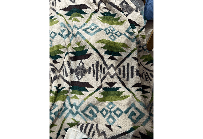 COBIJA ABORREGADA PREMIUM INDIVIDUAL DISEÑO BOEMIO AL AZAR 230 X 150CM MOD# T30368 (AGREGAR BOLSA)