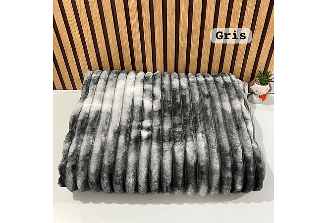 COBIJA RAYAS COLORES DEGRADADOS (180 X 220CM) MOD# T-30683 (AGREGAR BOLSA)