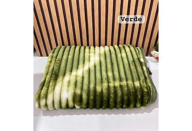 COBIJA RAYAS COLORES DEGRADADOS (180 X 220CM) MOD# T-30683 (AGREGAR BOLSA)