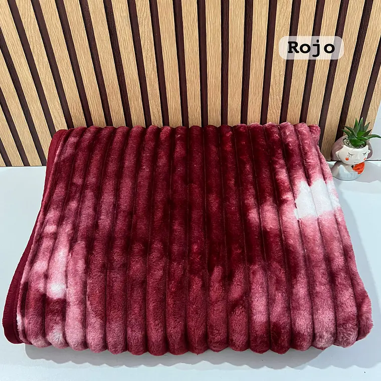 COBIJA RAYAS COLORES DEGRADADOS (180 X 220CM) MOD# T-30683 (AGREGAR BOLSA) 11