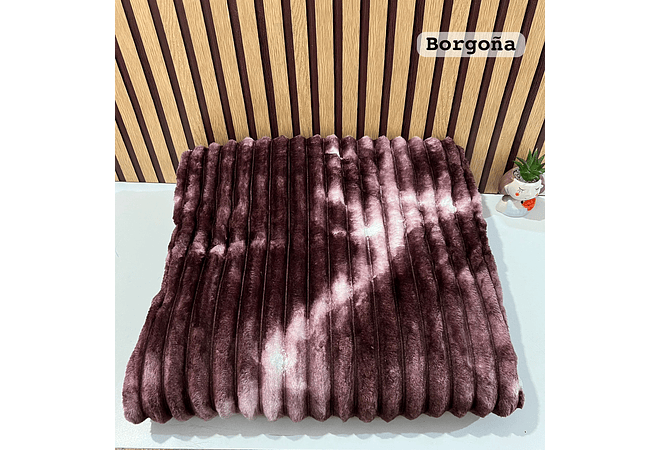 COBIJA RAYAS COLORES DEGRADADOS (180 X 220CM) MOD# T-30683 (AGREGAR BOLSA)