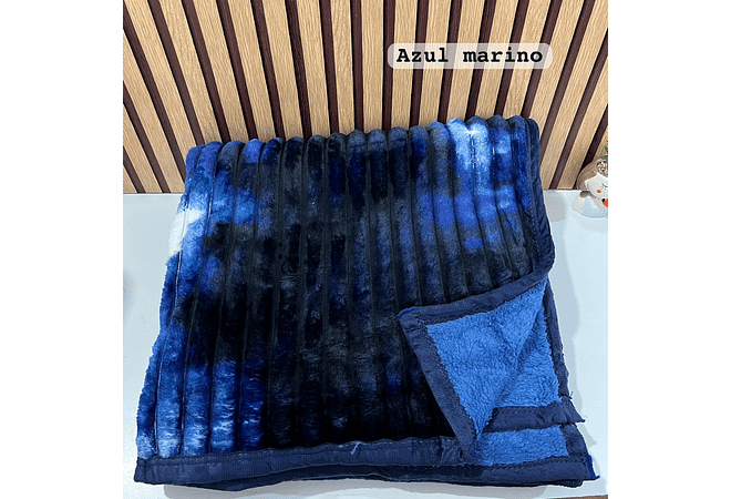 COBIJA RAYAS COLORES DEGRADADOS (180 X 220CM) MOD# T-30683 (AGREGAR BOLSA)