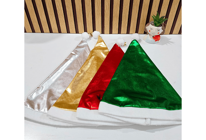 GORRO BRILLOSO SANTA