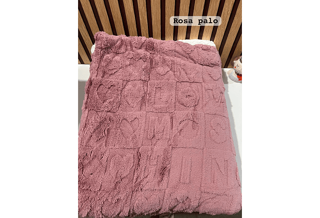 COBIJA ABORREGADA LOVE MATRIMONIAL 190x230CM MODELO #T-30445