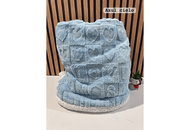 COBIJA ABORREGADA LOVE MATRIMONIAL 190x230CM MODELO #T-30445