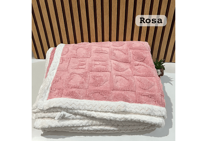 COBIJA ABORREGADA LOVE MATRIMONIAL 190x230CM MODELO #T-30445