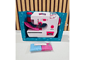 JUGUETE MÁQUINA DE COSER PARA NIÑAS (BLANCA-ROSA) MOD# 7803