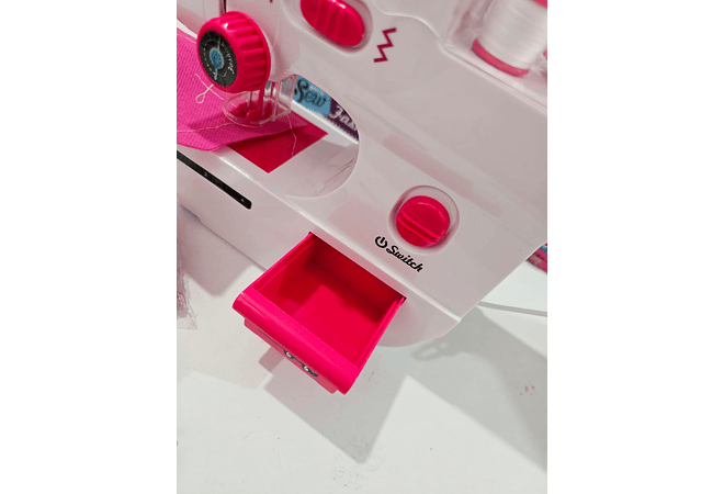 JUGUETE MÁQUINA DE COSER PARA NIÑAS (BLANCA-ROSA) MOD# 7803