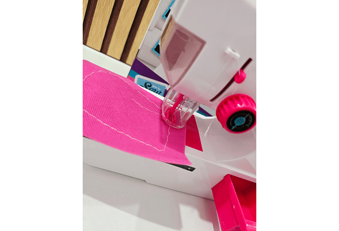 JUGUETE MÁQUINA DE COSER PARA NIÑAS (BLANCA-ROSA) MOD# 7803
