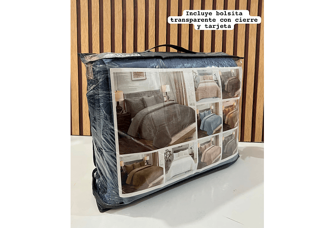 JUEGO DE COLCHA PARA CAMA + 2 FUNDAS PARA ALMOHADA  TAMAÑO QUEEN SIZE 2.2 x 2.3M MOD #T-30535