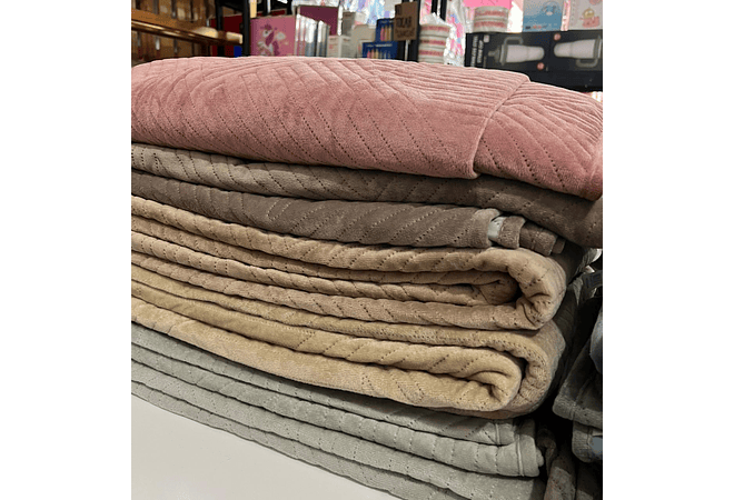 JUEGO DE COLCHA PARA CAMA + 2 FUNDAS PARA ALMOHADA  TAMAÑO QUEEN SIZE 2.2 x 2.3M MOD #T-30535