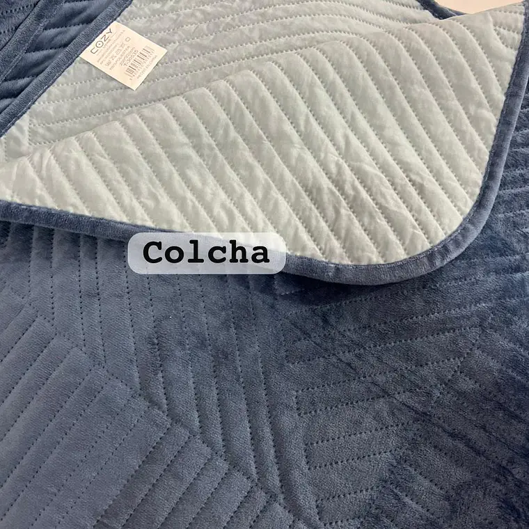 JUEGO DE COLCHA PARA CAMA + 2 FUNDAS PARA ALMOHADA  TAMAÑO QUEEN SIZE 2.2 x 2.3M MOD #T-30535 7