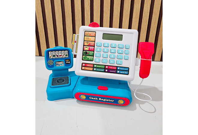 JUGUETE CAJA REGISTRADORA CON ACCESORIOS MOD# GTS594  🍓🍉