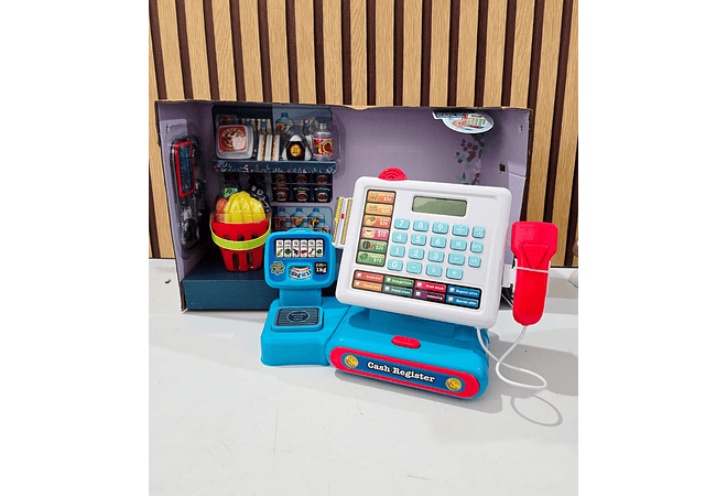 JUGUETE CAJA REGISTRADORA CON ACCESORIOS MOD# GTS594  🍓🍉