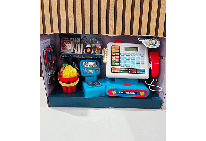JUGUETE CAJA REGISTRADORA CON ACCESORIOS MOD# GTS594  🍓🍉