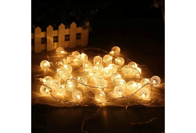 10MTS SERIE DE LUZ LED DE COLORES EN FORMA DE ESFERITAS MOD#QT-100LC- QM-100LC-QT-100LA Y QT-100LH- COPIAR